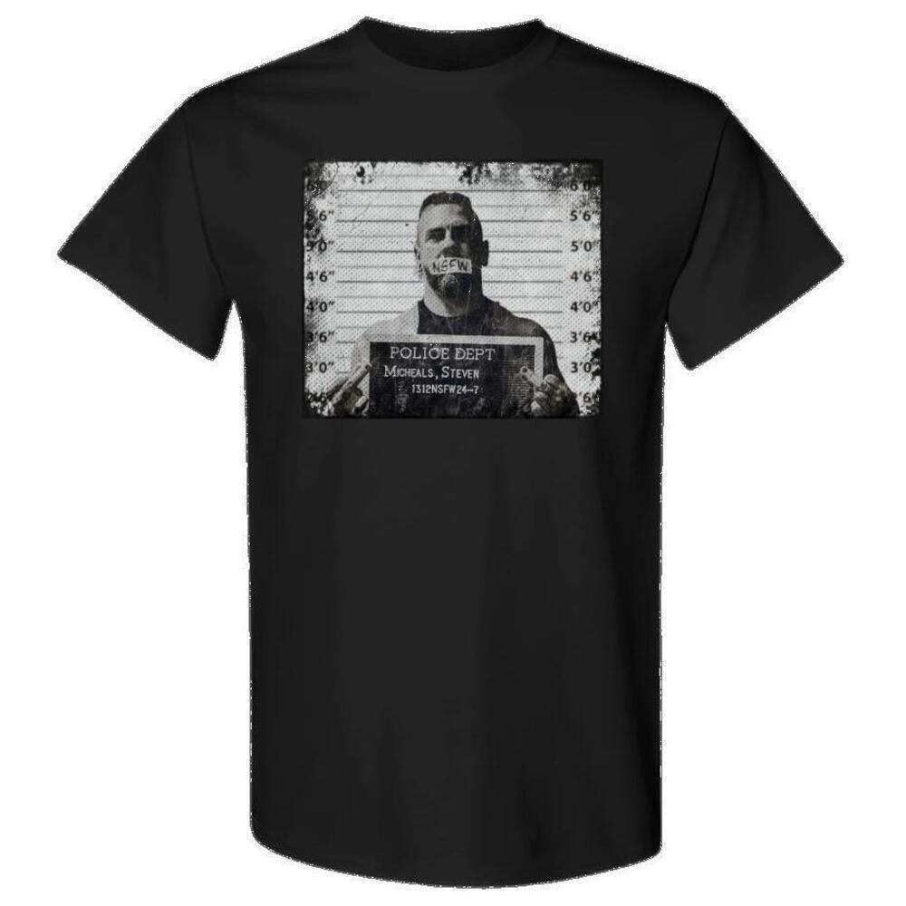 Mugshot Funny Graphic Streetwear Casual Unisex Outfit T-Shirt